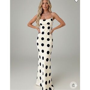 Princess Polly Avienna Cream Black
Polka Dot Cowl Neck Maxi Dress